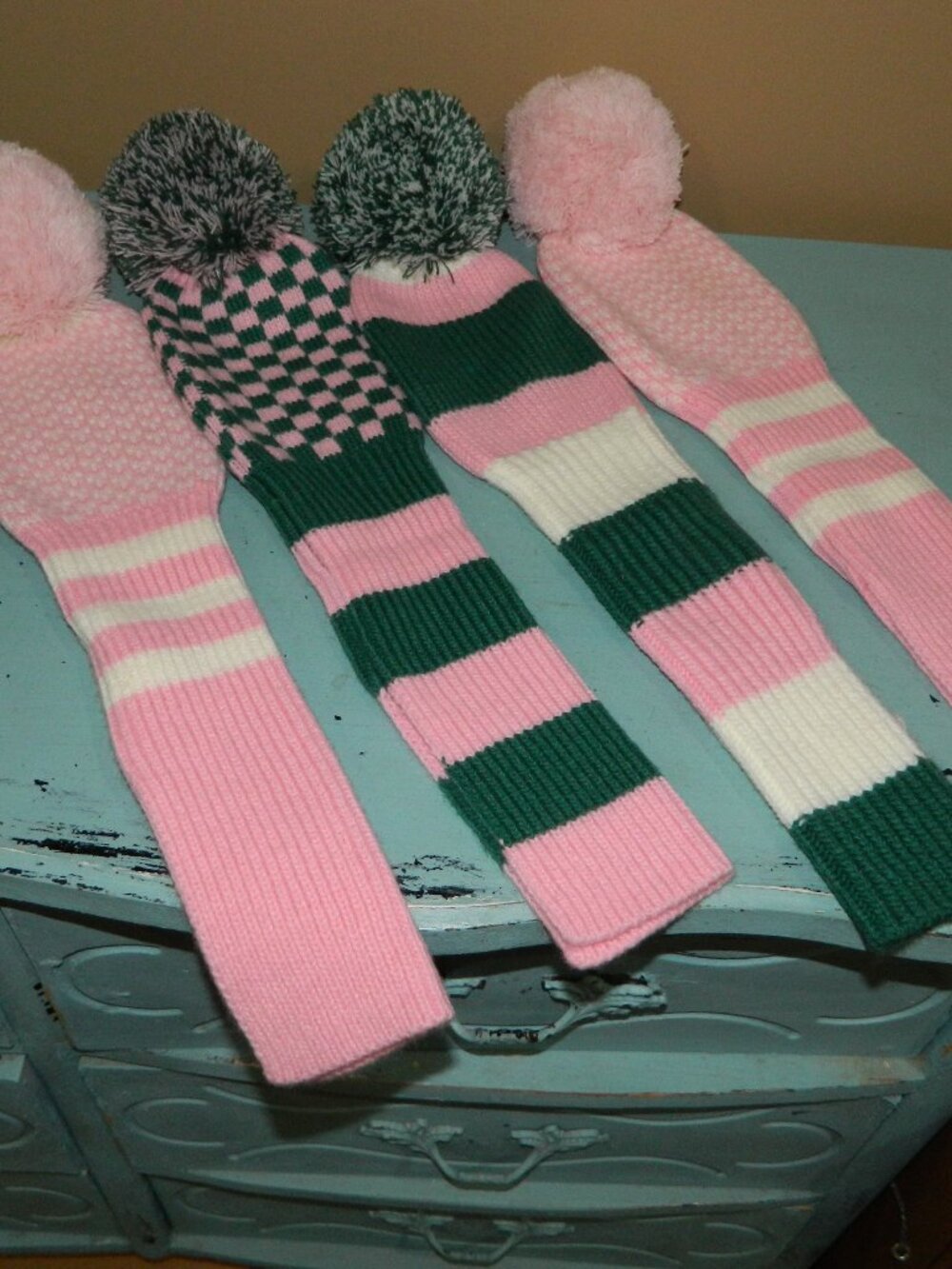 Mark & Graham Knit Golf Covers Lot of 4 NO MONO (HH-21)